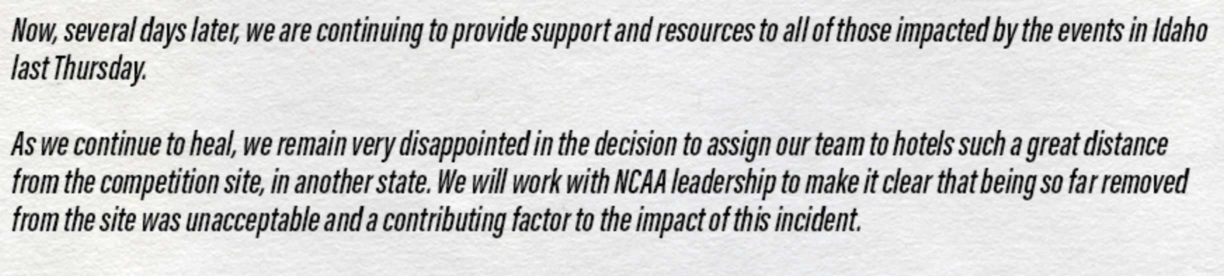 UNIVERSITY OF UTAH STATEMENT 2