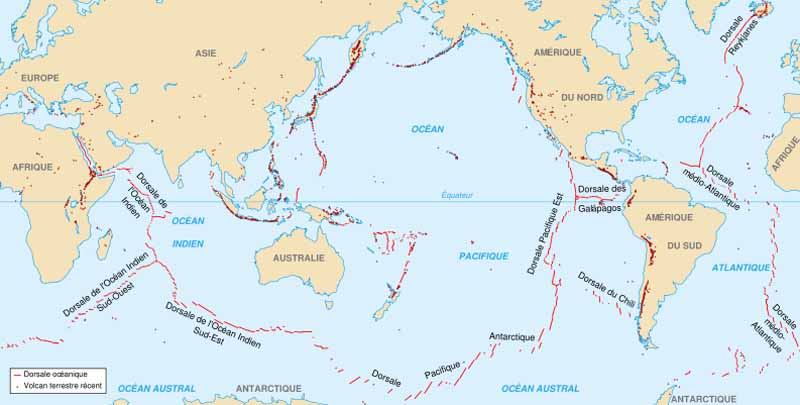 submarine volcano map